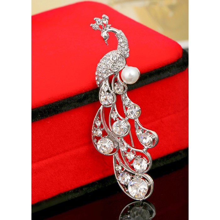 Cài áo thời trang hình tim đính đá cao cấp GC44