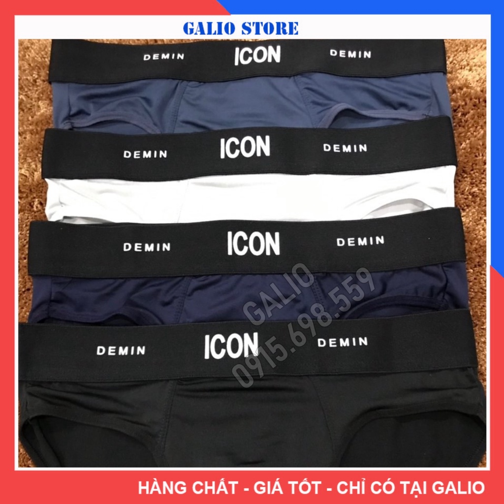 Quần Lót Nam thun lạnh ICON DEMIN Quần Sịp Nam Tam Giác Thun Lạnh ICON - GALIO