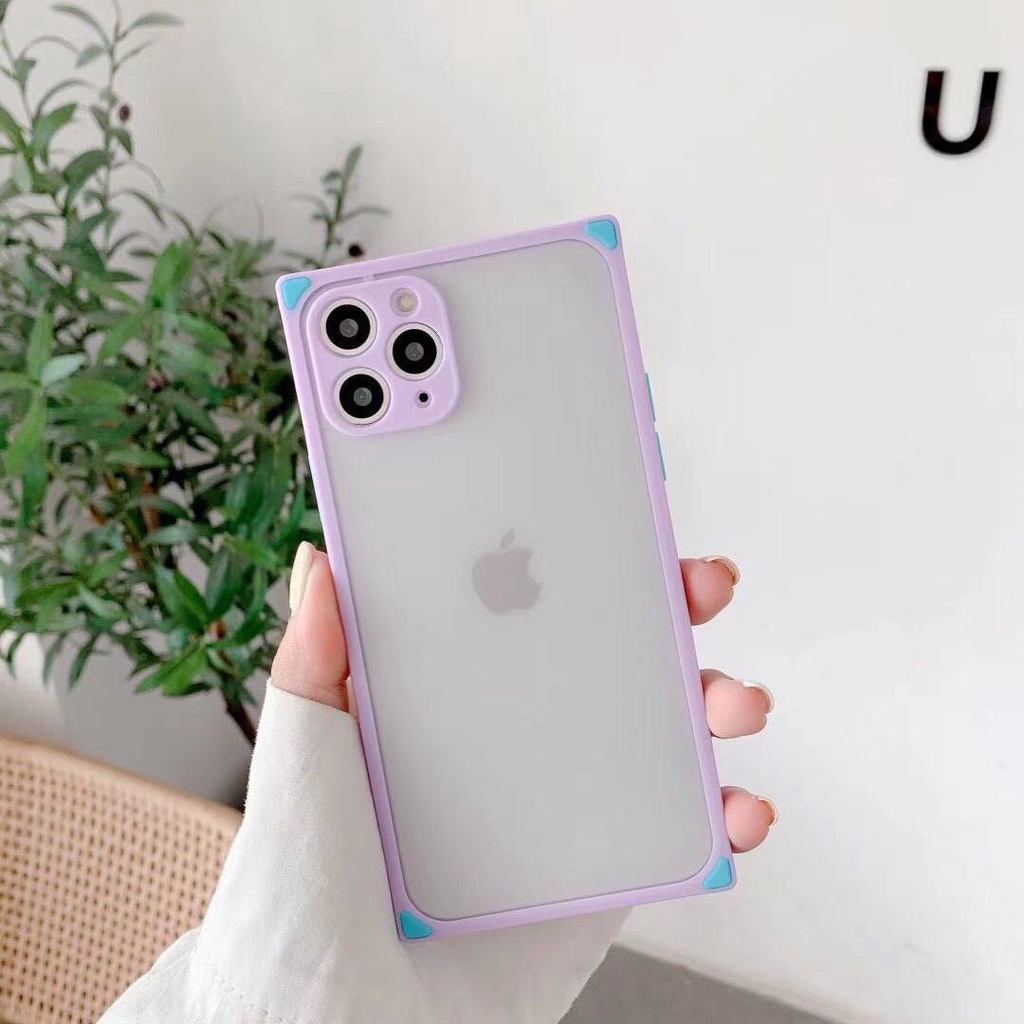Ốp lưng iphone nhám mờ cạnh vuông 5/5s/6/6plus/6s/6splus/7/7plus/8/8plus/x/xr/xs/11/12/pro/max/plus/promax - Awifi U1-13 | BigBuy360 - bigbuy360.vn