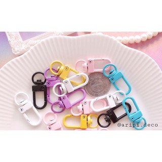 Móc khóa sơn chữ D Hàn Quốc N11/ Nguyên liệu làm slime resin trang trí