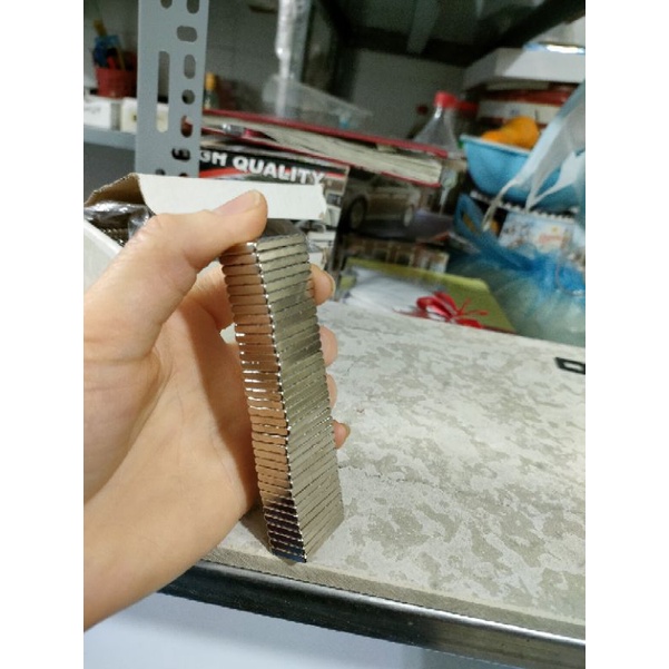 Nam châm viên 25x15x3mm siêu mạnh, nam châm hình chữ nhật dùng thí nghiệm, máy phát điện, giảng dạy