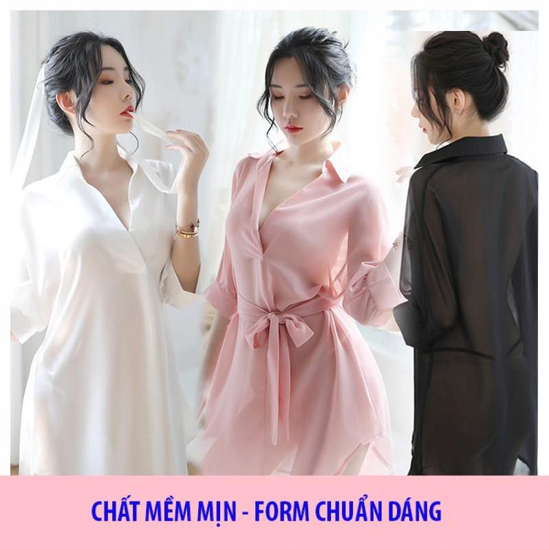 [ SIÊU PHẨM - SIÊU MỊN] áo sơ mi ngủ nữ cao cấp - váy ngủ đẹp dài quyến rũ B1030 | BigBuy360 - bigbuy360.vn