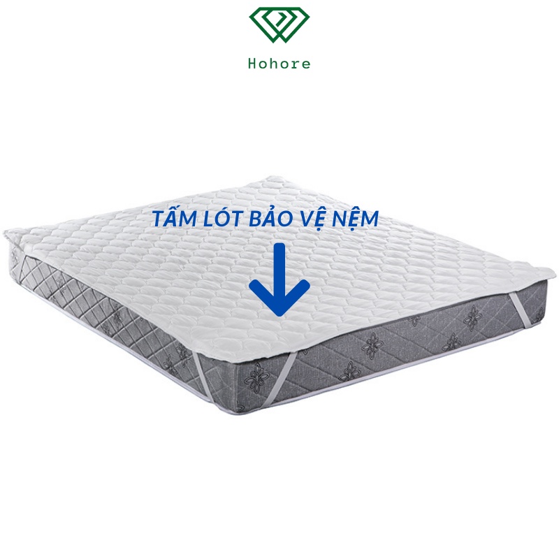 Tấm trải bảo vệ nệm Riotex bảo vệ nệm không bị ẩm mốc xuống cấp, tăng độ êm ái cho nệm đủ kích thước