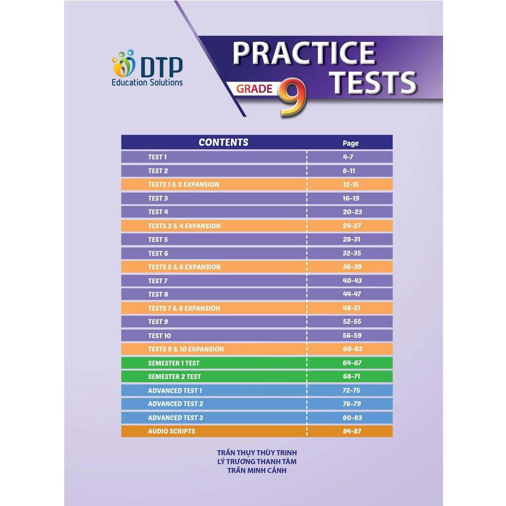 Sách - DTPbooks - Practice Test Grade 9