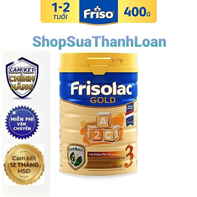 [HSD T1-2023] Sữa Bột Frisolac Gold 3 400g