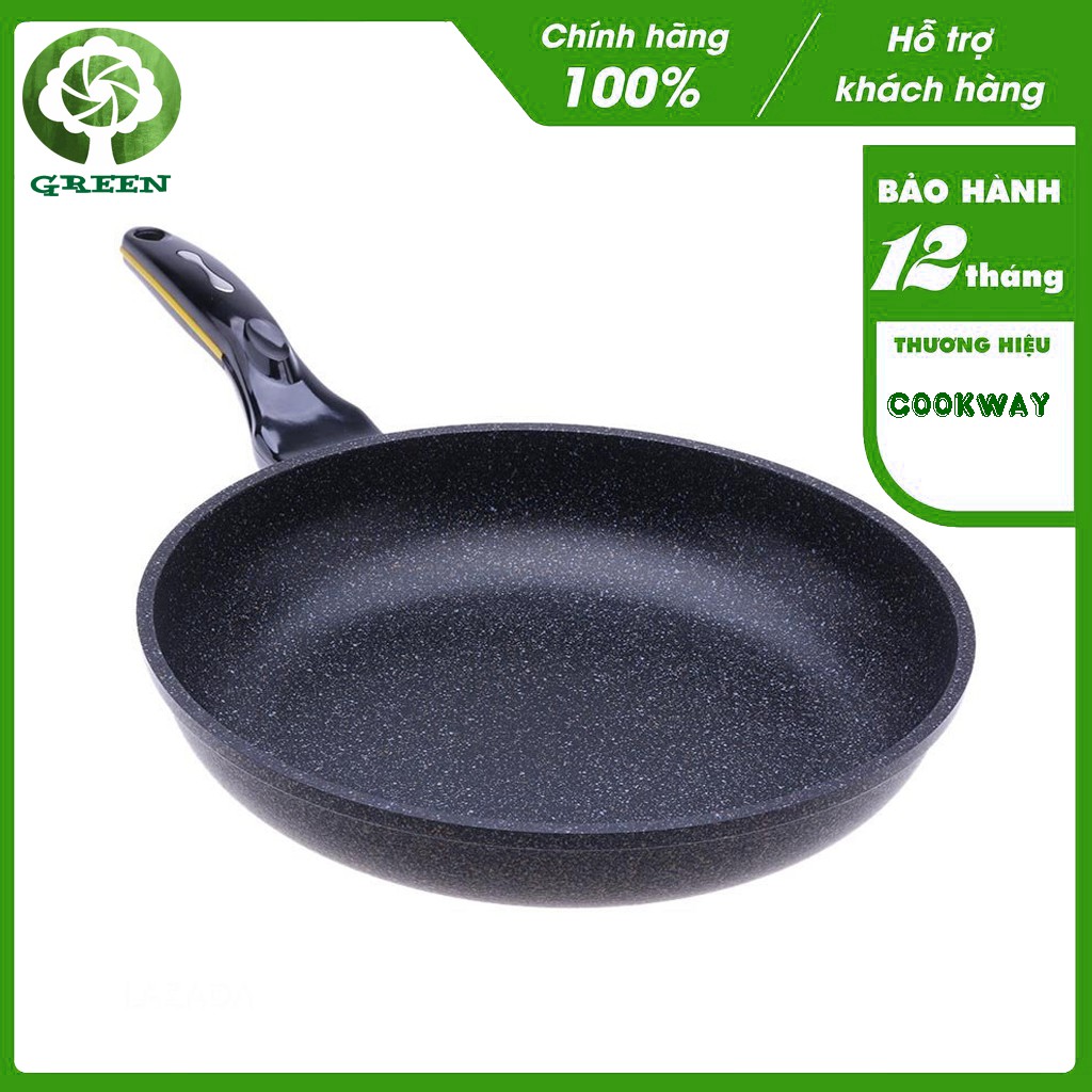 Chảo đá chống dính cạn CookWay Hàn Quốc SSFM4-20/22/24/26/28/30/32 (Size 20cm, 22cm, 24cm, 26cm, 28cm, 30cm, 32cm)