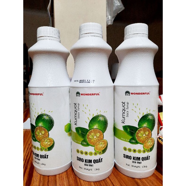 Siro Kim quất  Wonderful chai 1.3kg