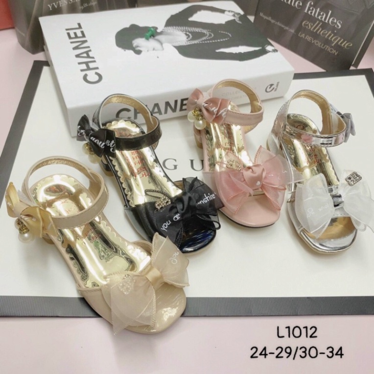 [Mẫu Mới Về 2022] DÉP SADAN CAO GÓT(3p) CHO BÉ GÁI SIZE 25-34