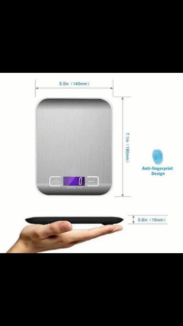 FREESHIP Cân Điện Tử Nhà Bếp 5kg-1g Cân Mini Hợp Kim Thép Chính Xác Cao  .
