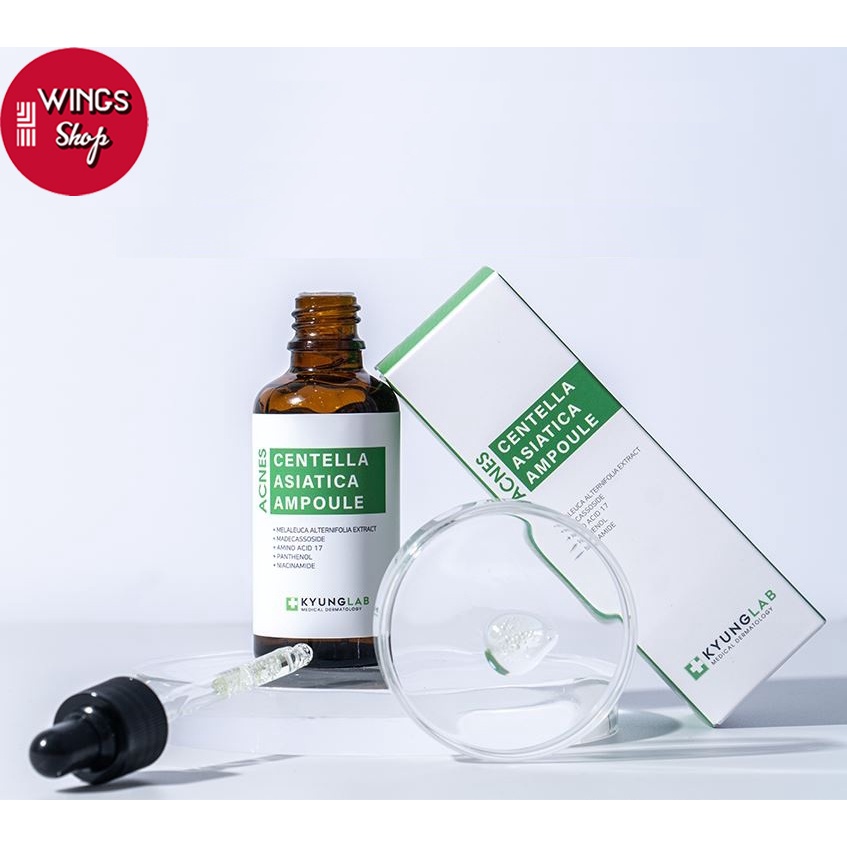 Serum giảm mụn, ngừa mụn KyungLab Acnes Centella Asiatica  Ampoule 50ml | Wings Shop