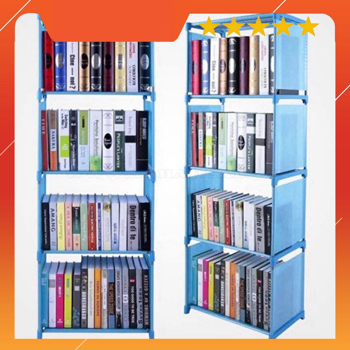XẢ KHO - BÁN VỐN XẢ KHO - Kệ Sách Lắp Ghép Thông Minh 4 Tầng BTC01 KJGHFUROT9578