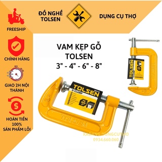 vam kẹp gỗ chữ g tolsen 3"/ 4"/ 6"/ 8" 10112/ 10113/ 10114/ 10115 g-clamp