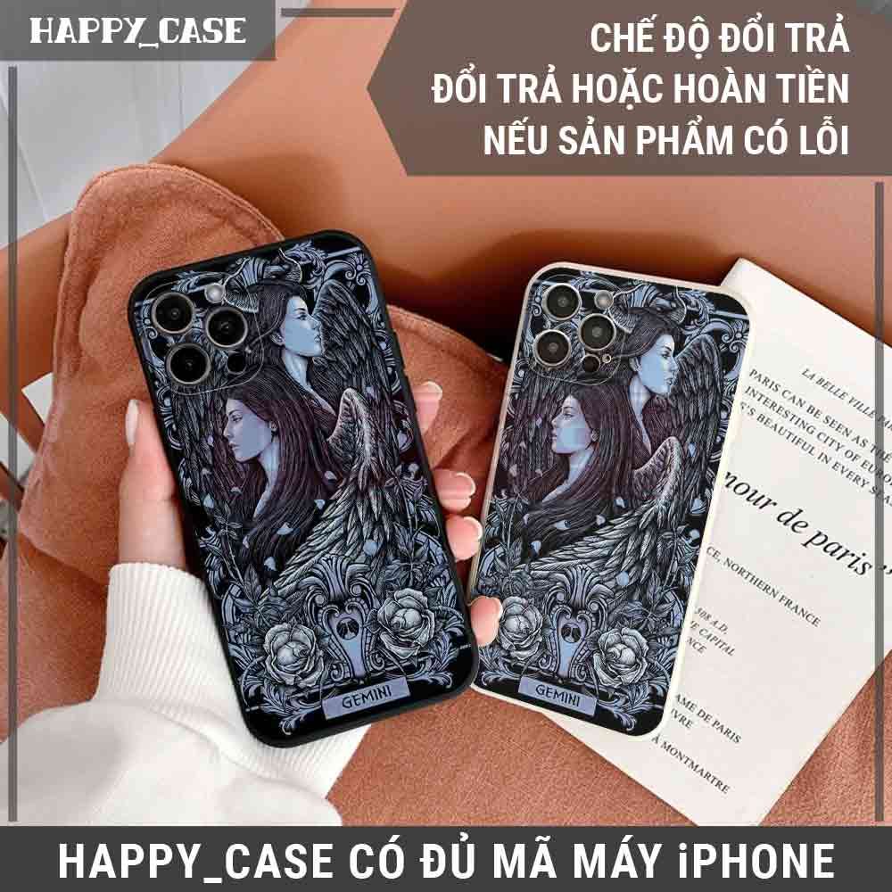 Ốp iPhone HD449 Hình Song Tử Cung Hoàng Đạo Gemini Chống Sốc iPhone Happy Case