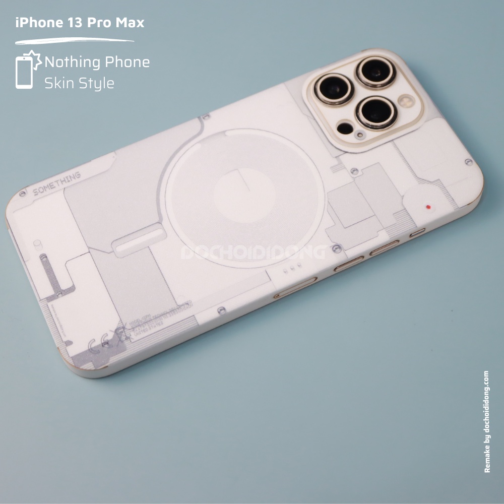 Miếng dán skin Nothing Phone 1 cho iPhone 13 Pro Max 11 12 7 8 se 2020 XR 5 Plus mini 6s