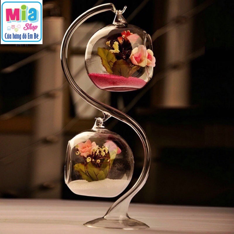 Móc treo và Chậu lọ thuỷ tinh decor phòng/ trồng cây thuỷ sinh