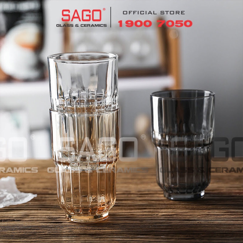 Ly Thủy TInh LINQ White Beverage 355ml | Thủy Tinh Cường Lực Cao Cấp