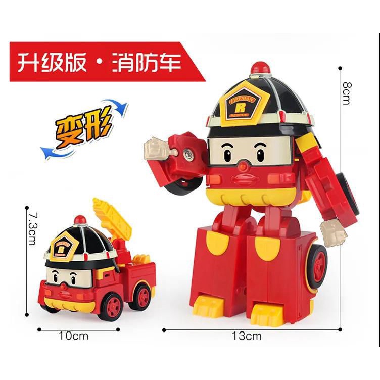 Đồ Chơi Xe Cảnh Sát Biến Hình Rô Bốt Xe Hơi Cảnh Sát Giao Thông Thắt Lưng Cho Bé poli Biến Hình