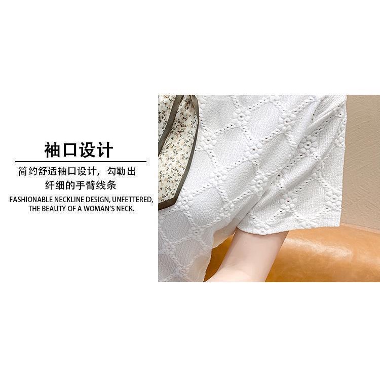 Áo Thun Tay Ngắn Phối Ren Thắt Nơ Thời Trang Mùa Hè 2023 Phong Cách Mới Cho Nữ