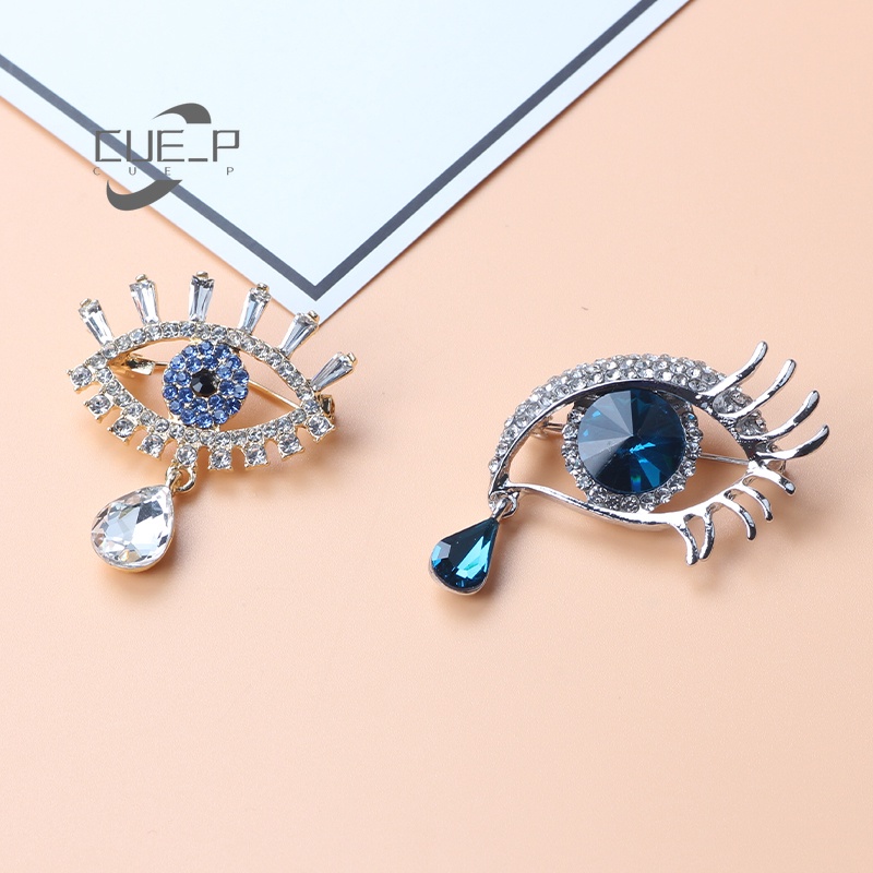 Ghim Cài Áo Hình Giọt Nước Đính Đá Thời Trang