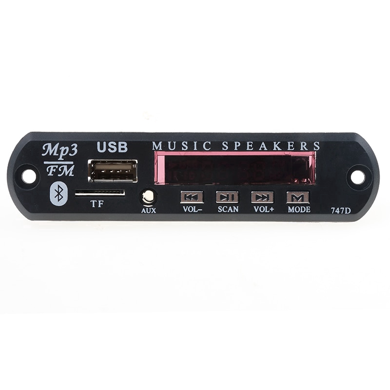 Mô đun giải mã âm thanh Bluetooth không dây 5V 12V MP3 WMA cho xe hơi
