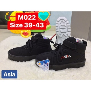 (CỔ CAO - 2 MÀU) GIÀY THỂ THAO VẢI NAM CỔ CAO MÃ M022