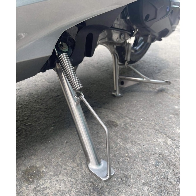 Chân chống nghiêng inox đặc 304 mẫu mới cho xe Vario, Sirius, Dr, Fuled...