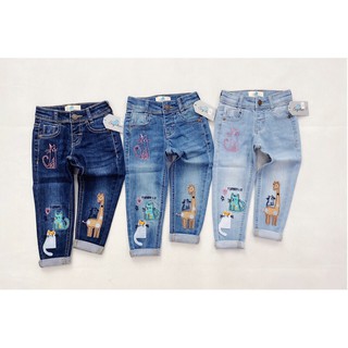 Quần bò bé gái sugar bear 1-2 tuổi đến 10/12 tuổi