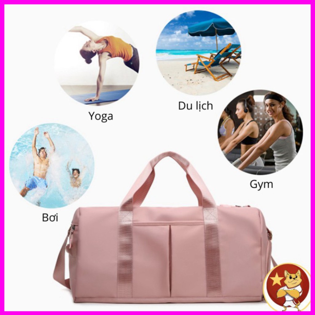 Túi du lịch đa năng đựng quần áo, mỹ phẩm, giày, đồ lót cá nhân nữ nam, vải size cỡ lớn gấp gọn xách với vali kéo đồ