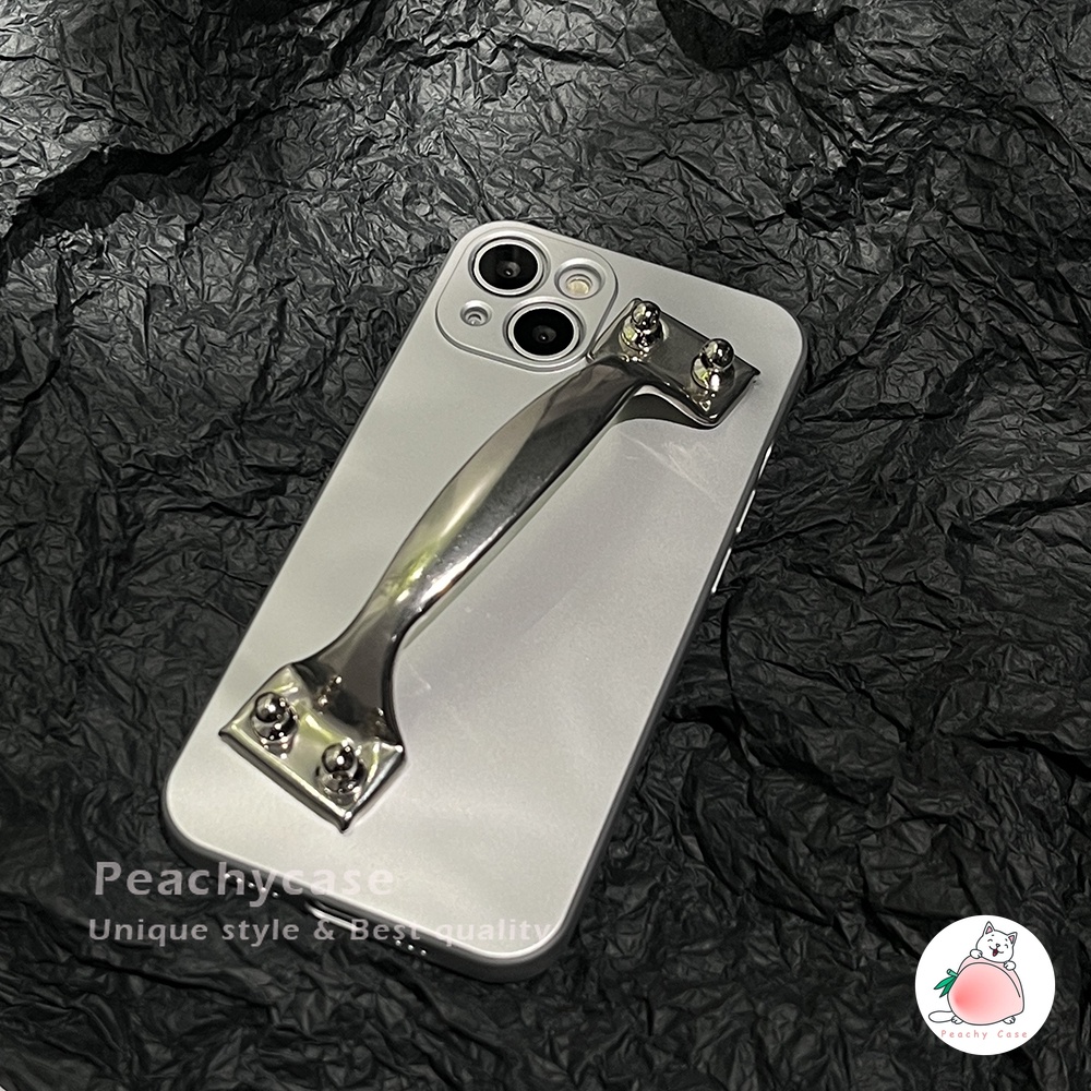 Ốp Điện Thoại TPU Mềm Phối Giá Đỡ Kim Loại Mạ Điện Cho iPhone 13 12 Pro Max 11 Xr Xs Max X 7 8 Plus