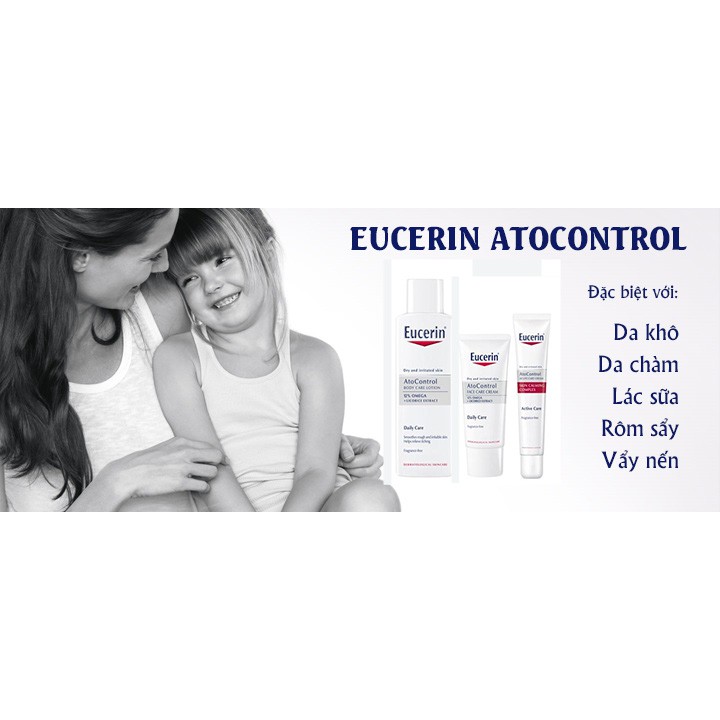 Kem Dưỡng Da Eucerin Ato Control Acute Care Cream 40ml - Giảm Ngứa Đỏ, Da Cơ Địa [LỌ CAO]