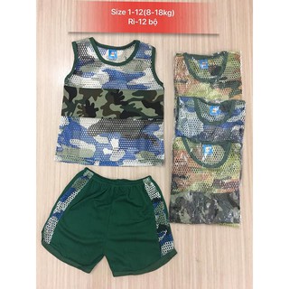 Bộ rằn ri lưới thông hơi combo 3bộ/ 100k