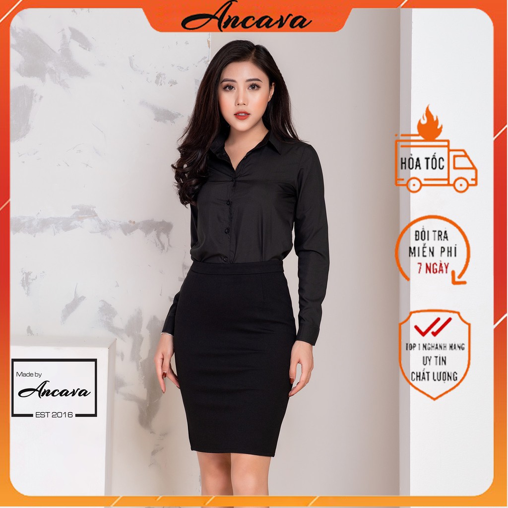 Áo sơ mi nữ tay dài 4 màu - 4 Size