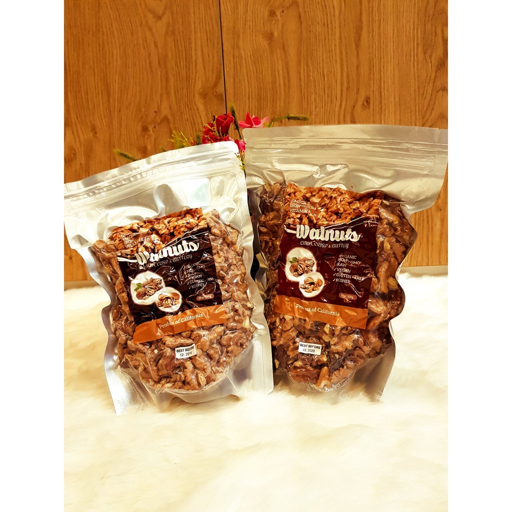 NHÂN HẠT ÓC CHÓ MỸ TÁCH VỎ 500G