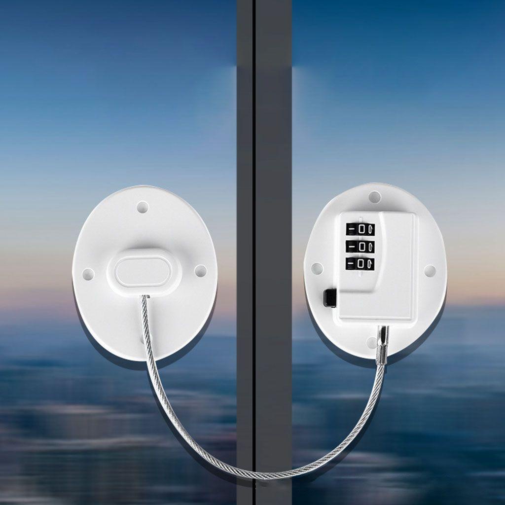 Khóa Cửa Tủ Bằng Dây Thép Dày Dặn Đa Năng Không Cần Khoan Tiện Dụng