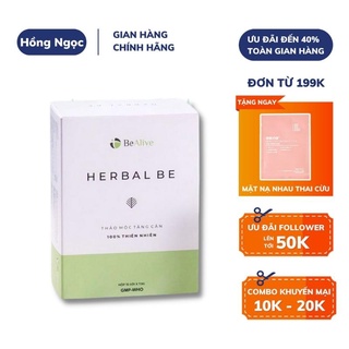 Viên Uống Thảo Mộc Bealive Herbal Be Hỗ Trợ Tăng Cân, Cải Thiện Hệ Tiêu Hoá, Tăng Cường Sức Khỏe, Làm Đẹp Da 30 Viên