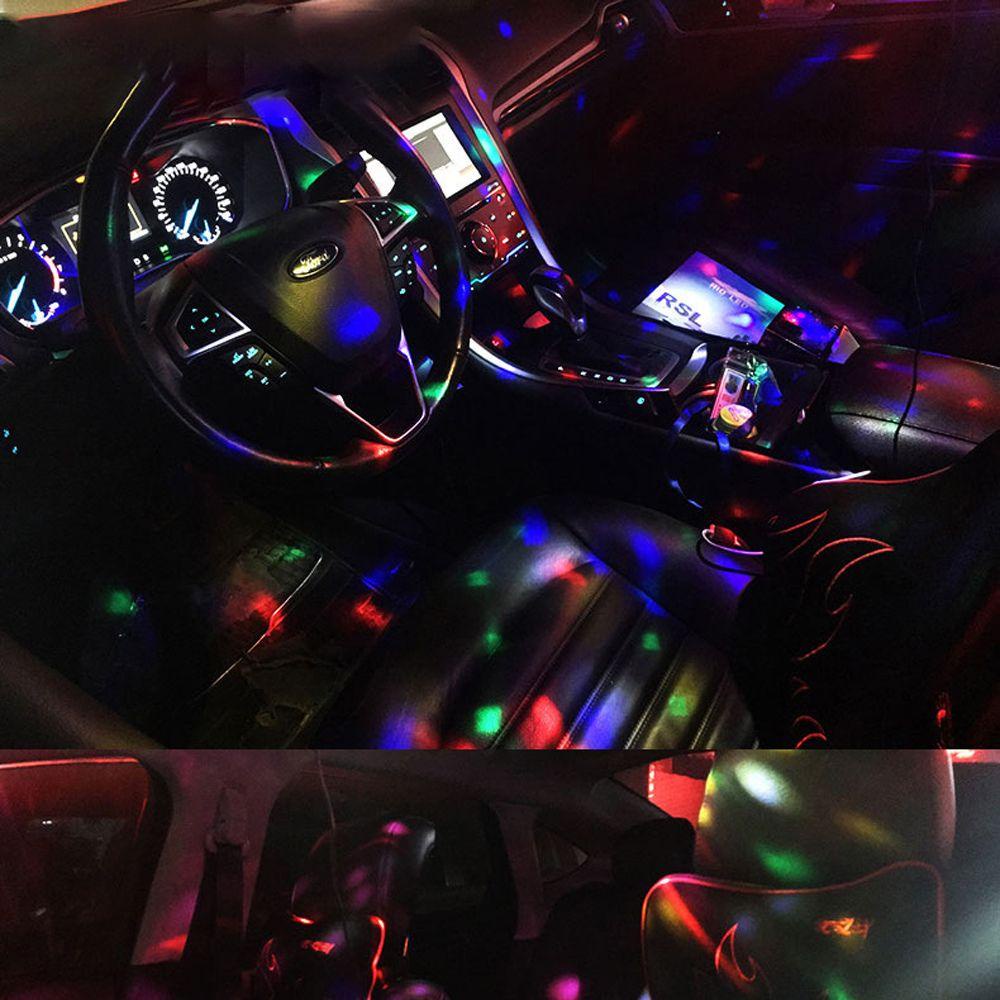 Đèn LED RGB USB Mini Di Động D6 USB Điều Khiển Bằng Giọng Nói Trang Trí Nhà Cửa / Xe Hơi