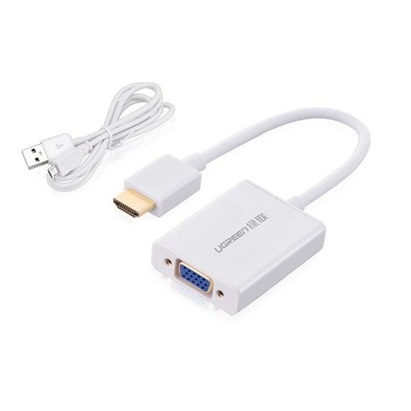 Dây chuyển HDMI to VGA audio Ugreen 40212