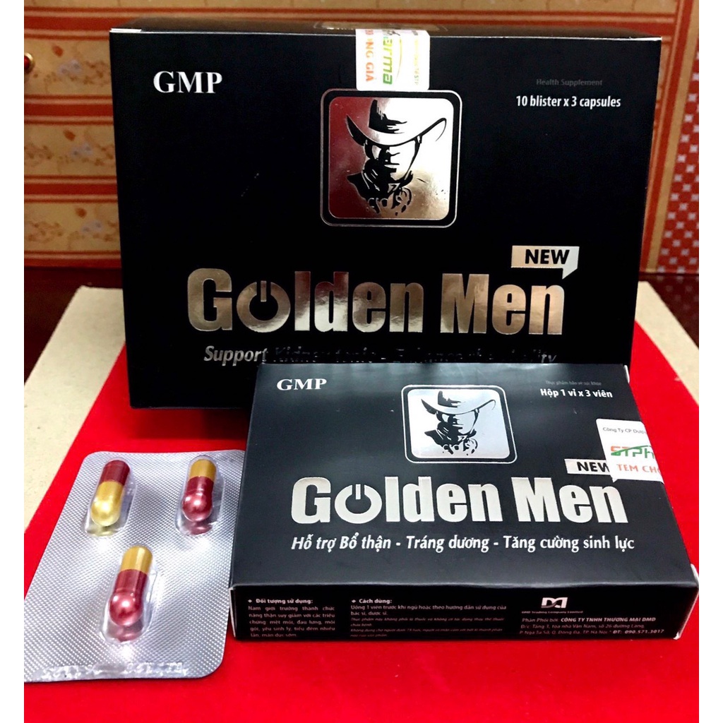 Tăng cường sinh lý GOLDEN MEN NEW - chống xuất tinh sớm,bổ thận tráng dương nam giới - HÀNG CHÍNH HÃNG
