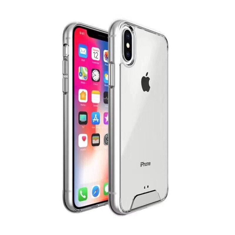Ốp điện thoại acrylic trong suốt chống sốc/ va đập thích hợp cho iPhone 11 Pro Max 11 Pro 11 XS Max XR XS X 7 8 6 6S +