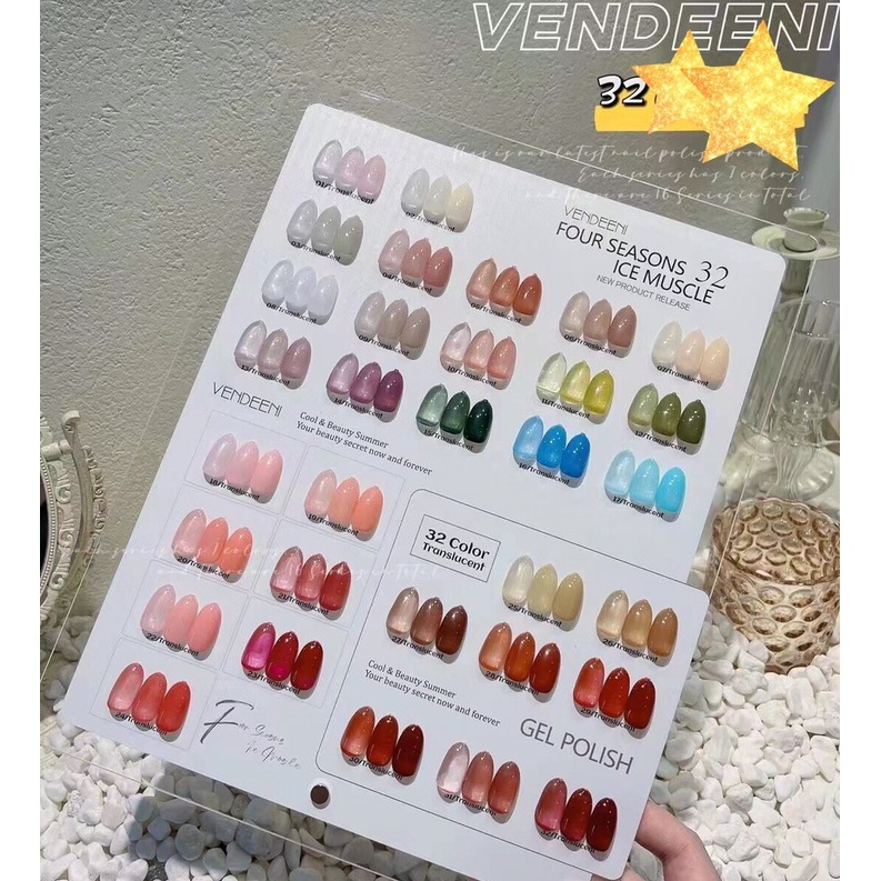 Sơn gel thạch  lẻ chai Vendeeni siêu xinh dành cho Nail