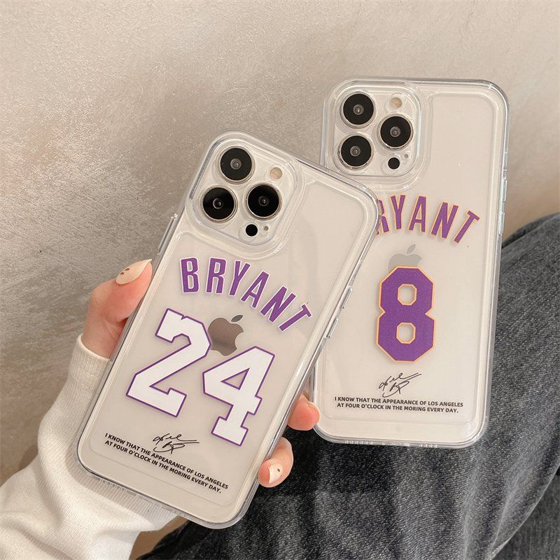 SANRIO Ốp Điện Thoại Cứng Trong Suốt Chống Sốc In Logo jersey bryat Cho iPhone 14 11 13 12 X XS Pro Max xr Mini xr