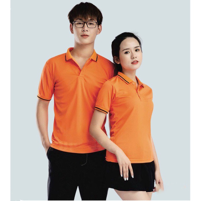 Áo thun có cổ tay ngắn nam nữ cổ bẻ polo trơn vải cá sấu mè mát mẻ chuẩn form nhiều màu ACB1 Bin Action