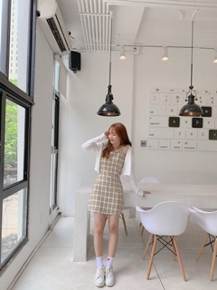 Đầm 2 dây buộc eo (ảnh thật / sẵn)