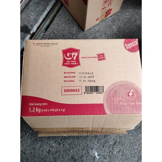Cà phê G7 hòa tan đen Bịch 100 sachets