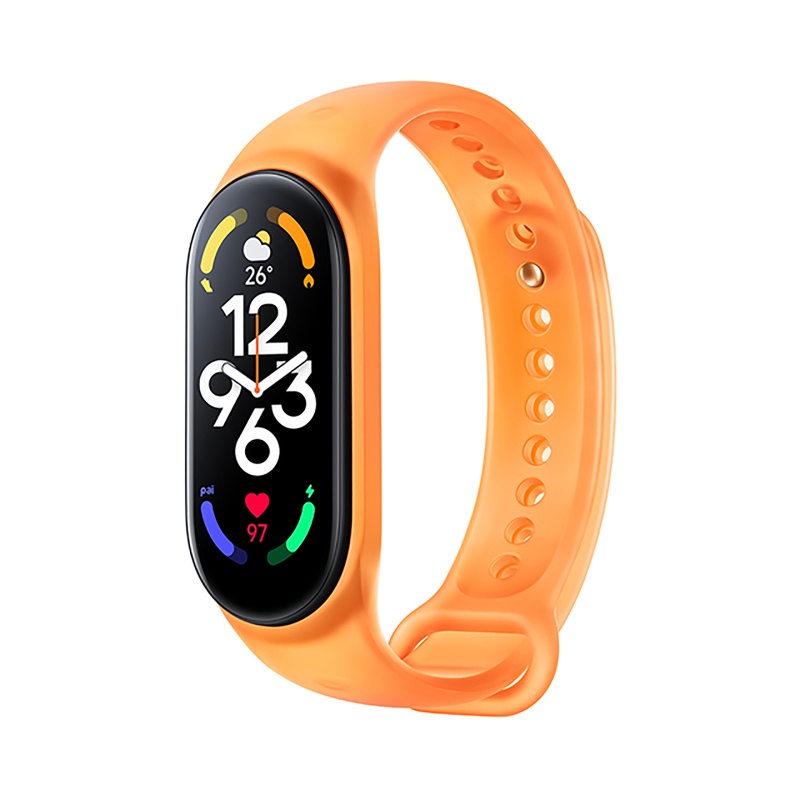 Dây Đeo Silicon Thoáng Khí Chống Nước Cho Đồng Hồ Thông Minh Mi Band 7