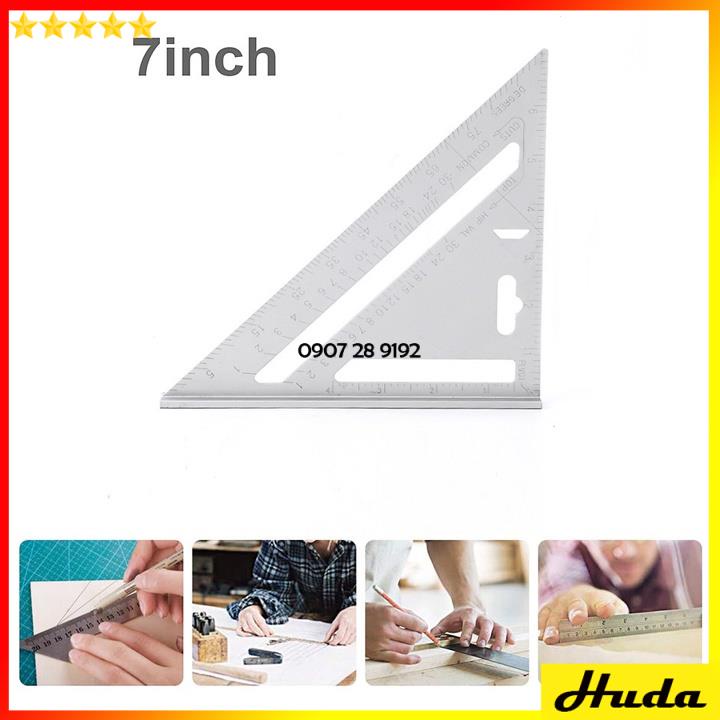 Thước Tam Giác Ke Góc Vuông Bằng Hợp Kim Nhôm ⚡️LOẠI TỐT⚡️ Thước Vuông Góc - Thước Đo Góc 90 Độ