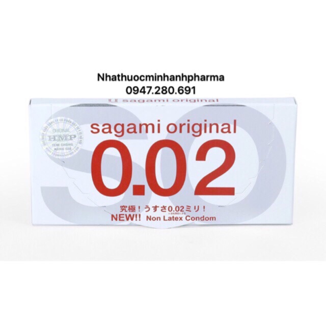 Bao cao su Sagami Original 0.02 (Hộp 2 chiếc)