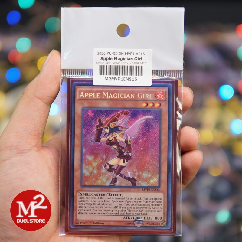 Lá bài Yugioh MVP1-ENS15 Apple Magician Girl – Secret Rare - Đóng gói theo tiêu chuẩn M2SCCQ-Lite