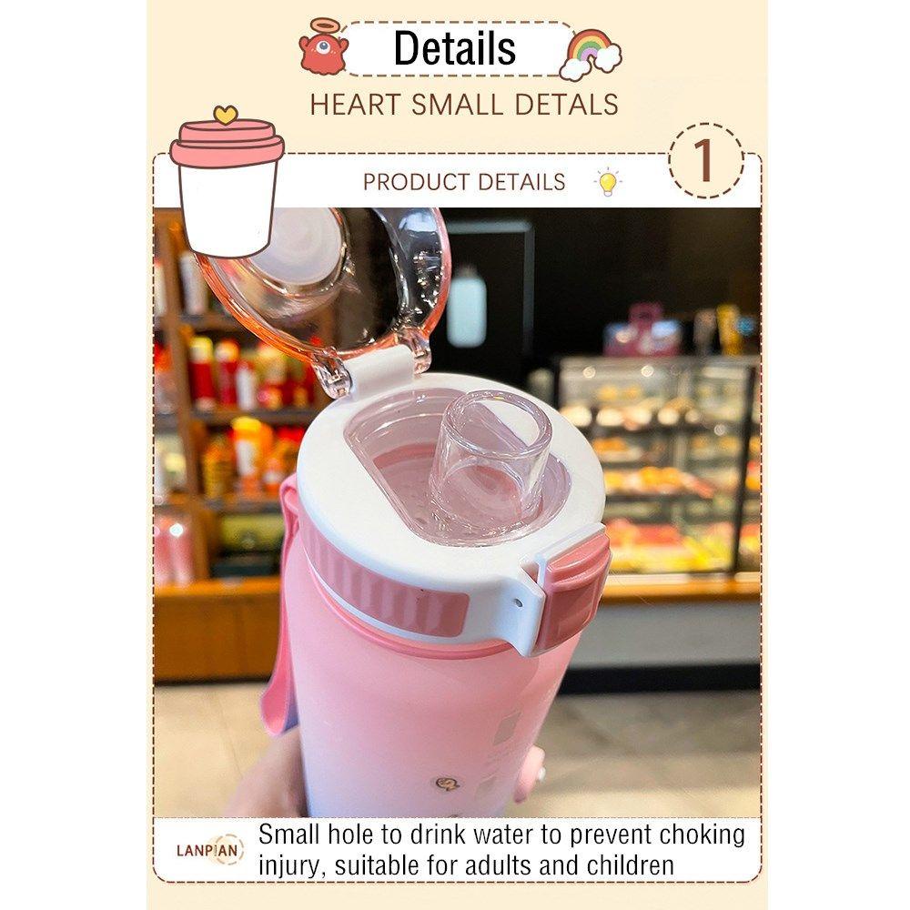 KUNHEV Bình Nước Thể Thao Dung Tích 1.1L Có Ống Hút Tiện Dụng