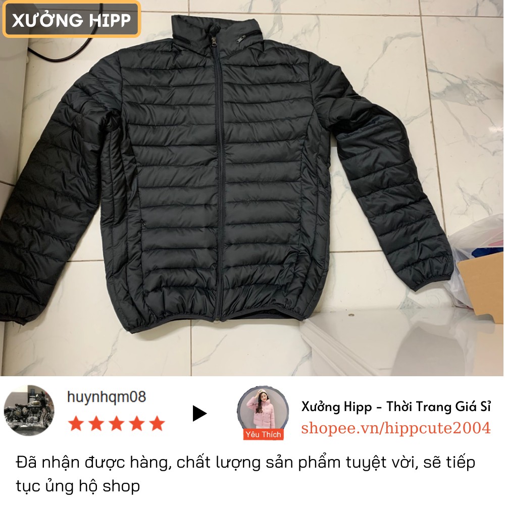 Áo khoác phao lông vũ nam siêu nhẹ Xưởng Hipp, siêu ấm form ôm tôn dáng full size, KP01 | BigBuy360 - bigbuy360.vn